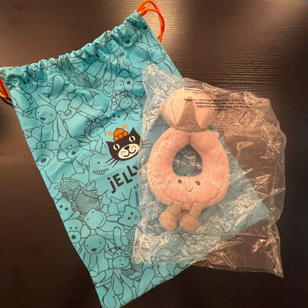 NWT Jellycat Amuseables Diamond Ring - Bag Included (6.7'')